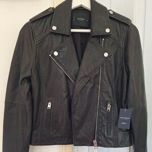 Lucky Brand NWT Black Leather Jacket xs